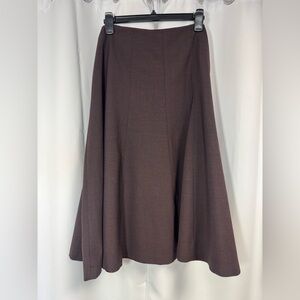 Lands' End Classic A-Line Dark Maroon Skirt